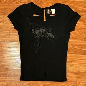 Harley-Davidson Women's Black Short Sleeve Tee